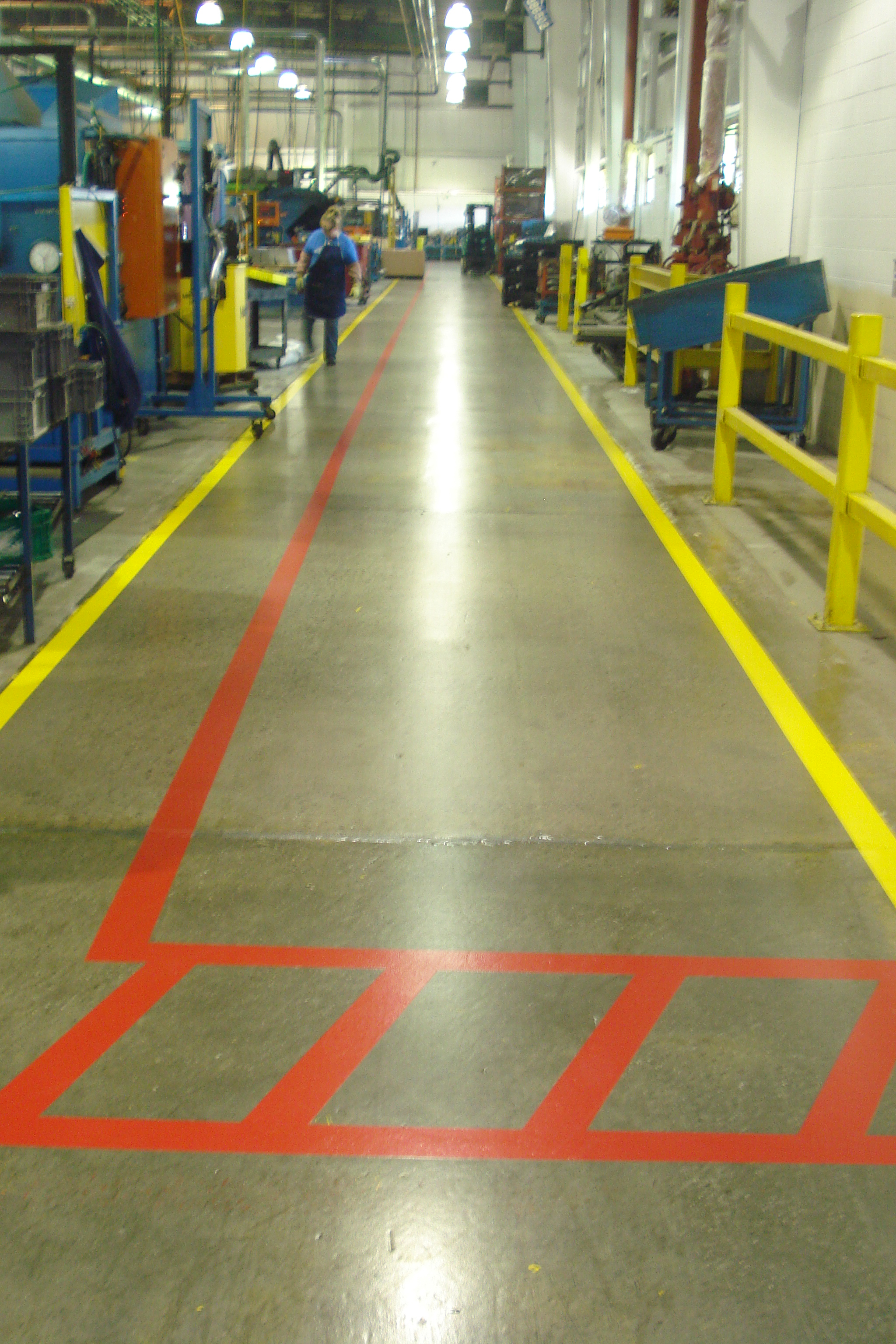 Industrial Floor Line Striping