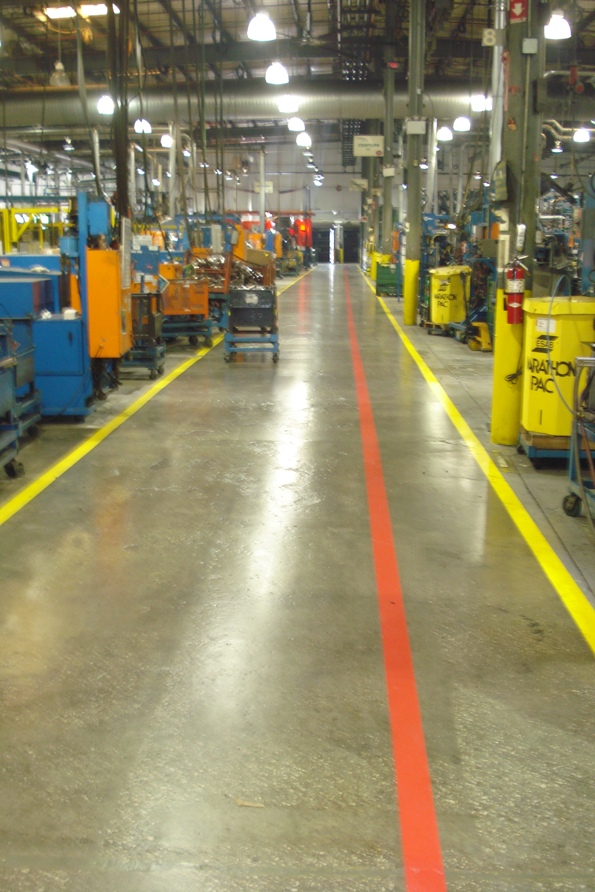 Industrial Floor Line Striping