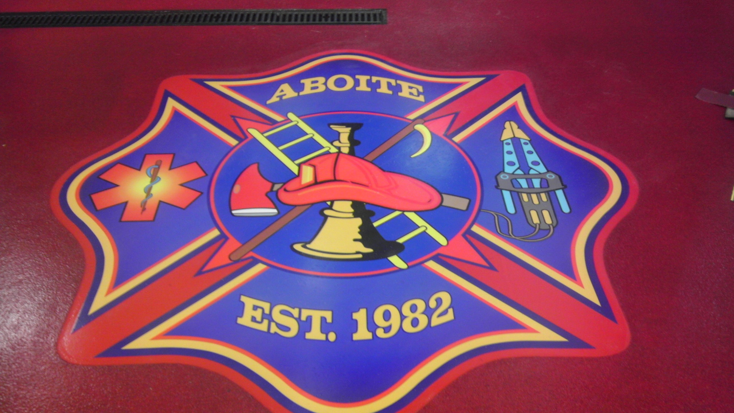 Aboite epoxy floor logo