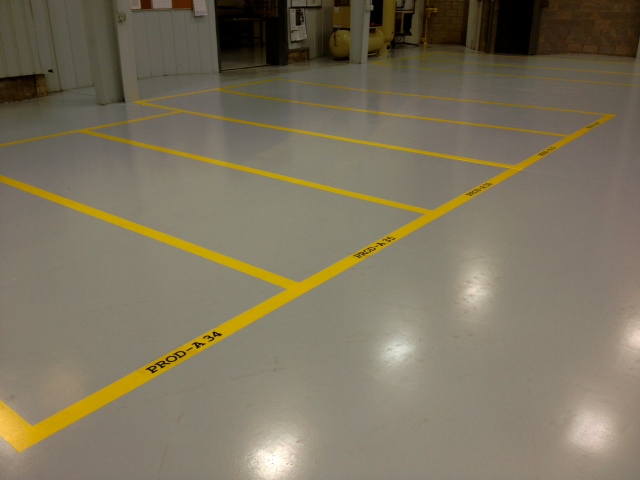 Industrial Floor Line Striping