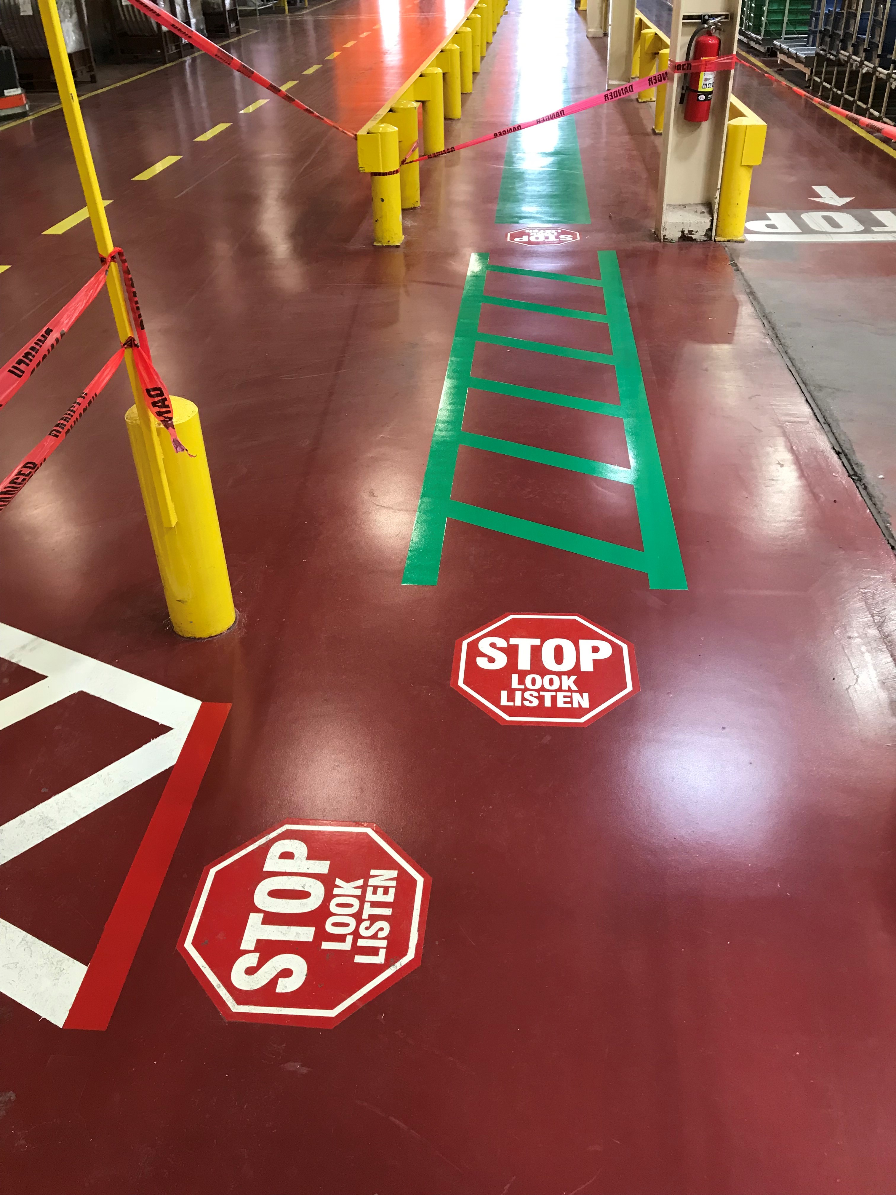 Industrial Floor Line Striping