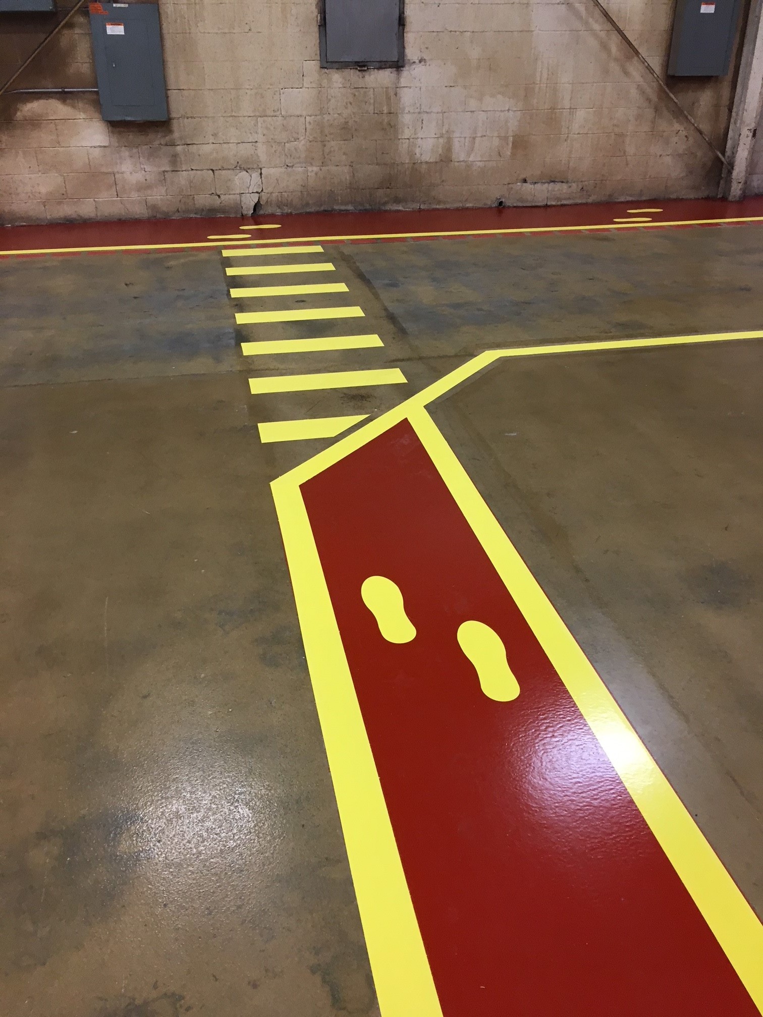 Industrial Floor Line Striping
