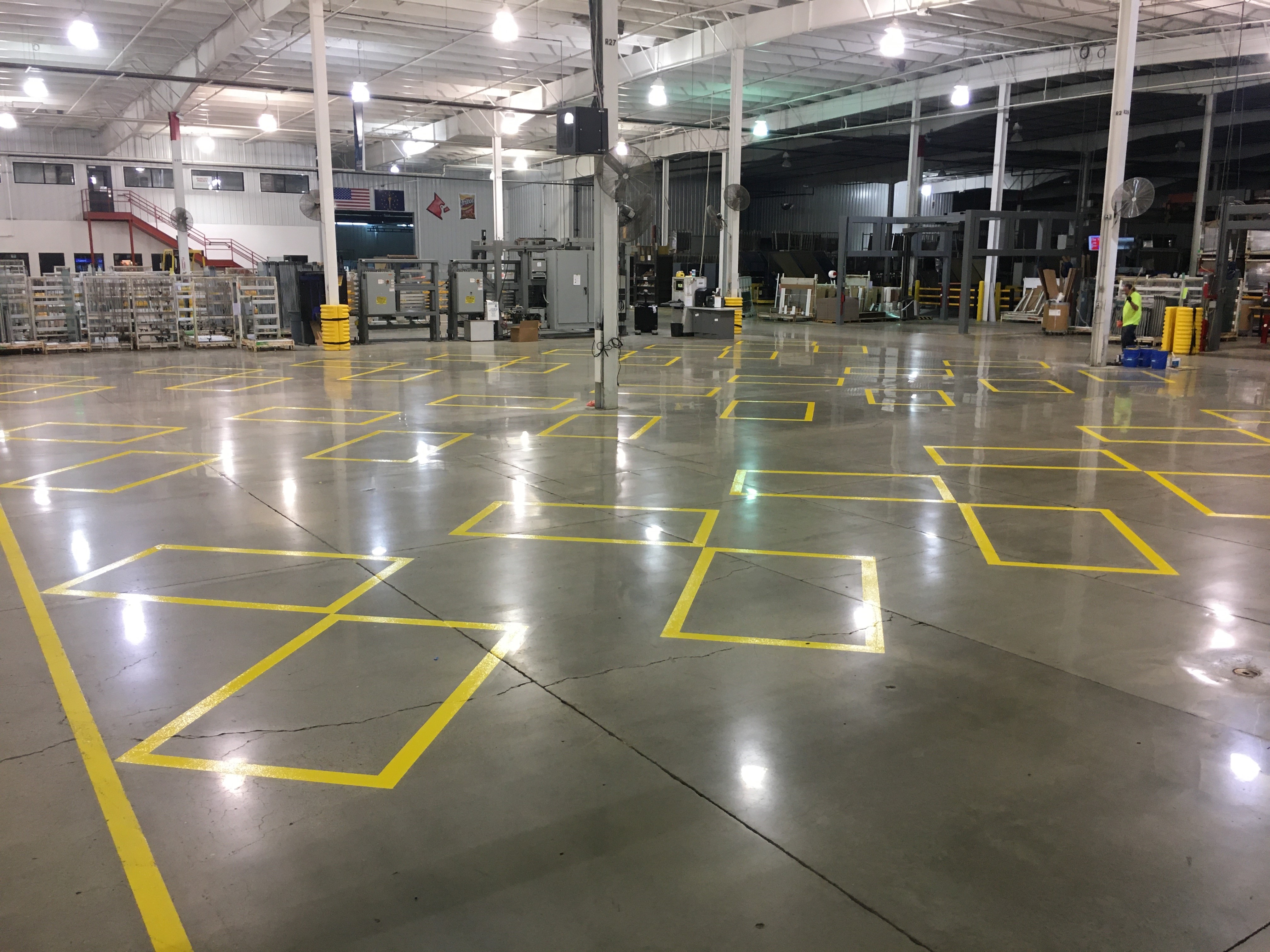 Industrial Floor Line Striping